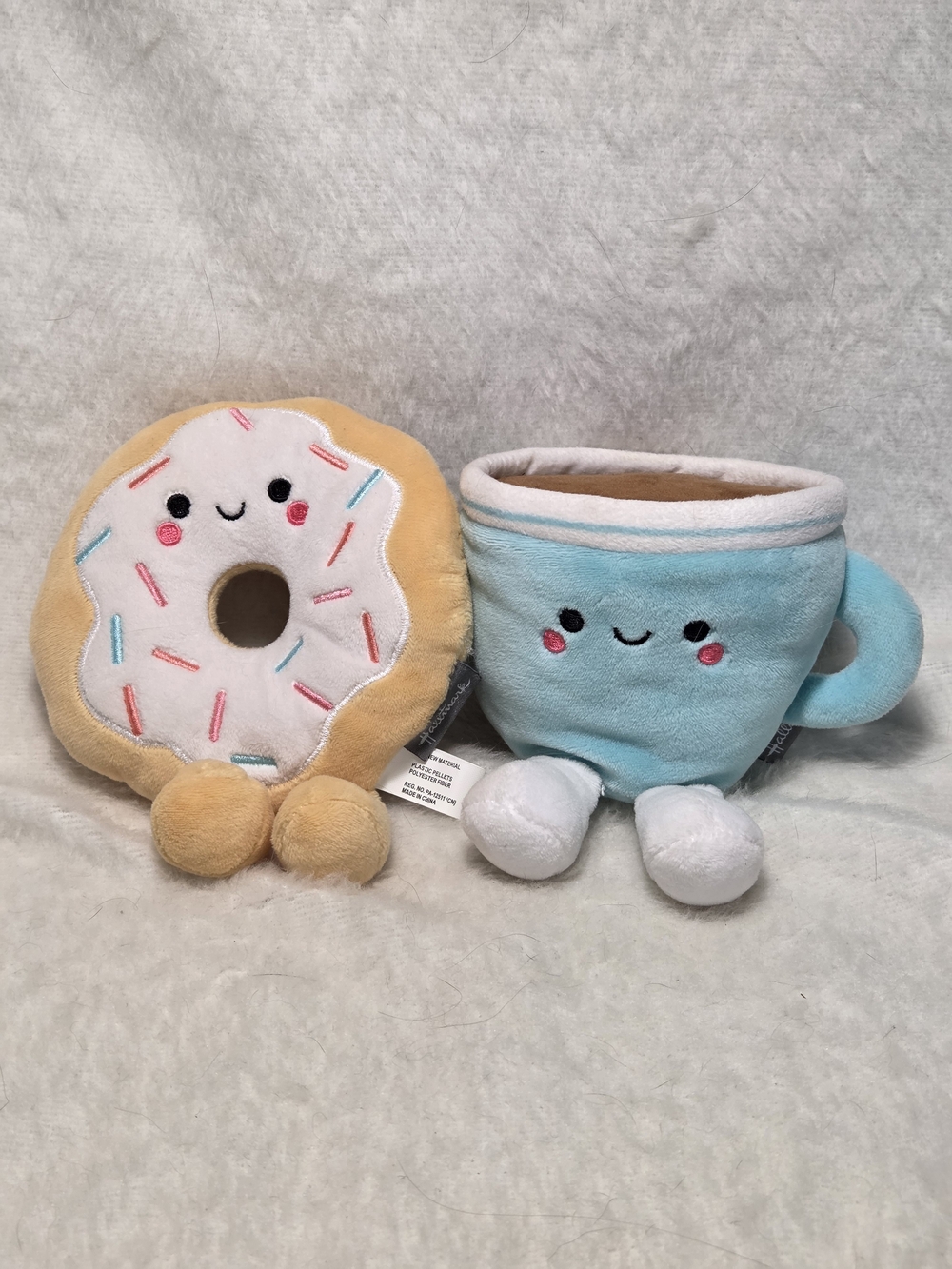 Hallmark Better Together Donut and Coffee Magnetic Plush, 5" Duo